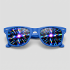 Spacebril firework, montuur blauw, glas firework effect