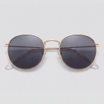 Sun Classic, bril met goud montuur en zwart glazen