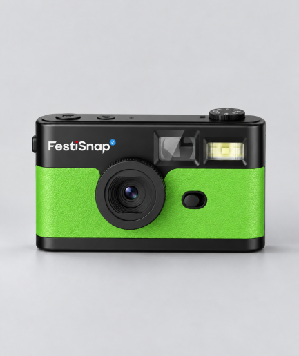 FestiSnap retro camera groen
