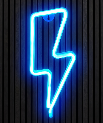 Iluminación de neón «Bliksem»