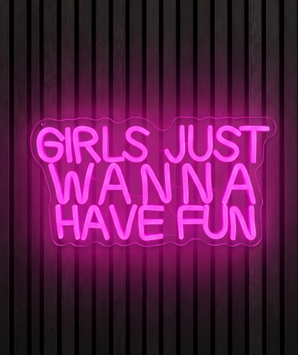 Luz de neón «Girls just wanna have fun»
